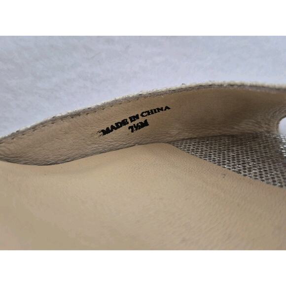 Kate Spade Sage Silver Glitter D'orsay Open Toe Heels Pumps - Picture 11 of 11